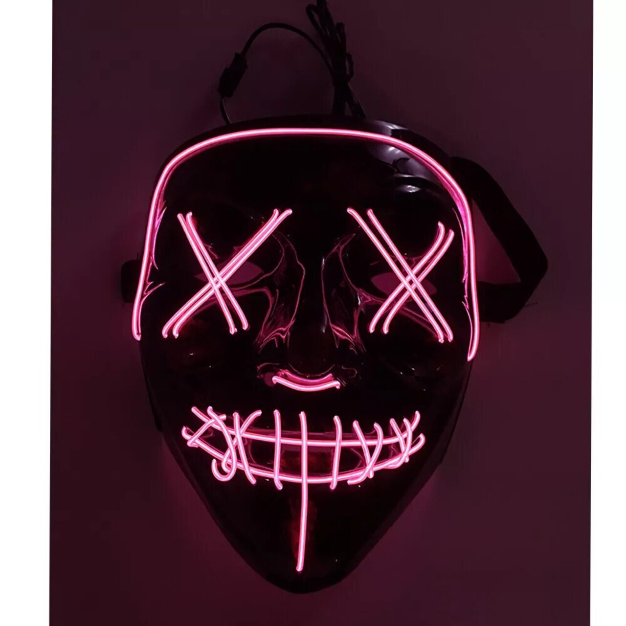 Kitcheniva Halloween Purge Rave Party Light Up Stitches Scary LED Mask